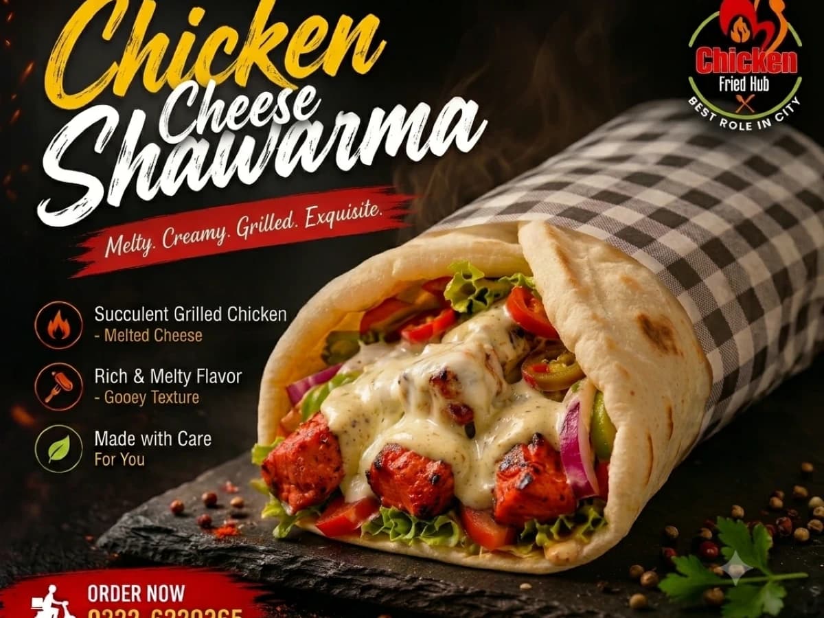 chicken cheese shawarma