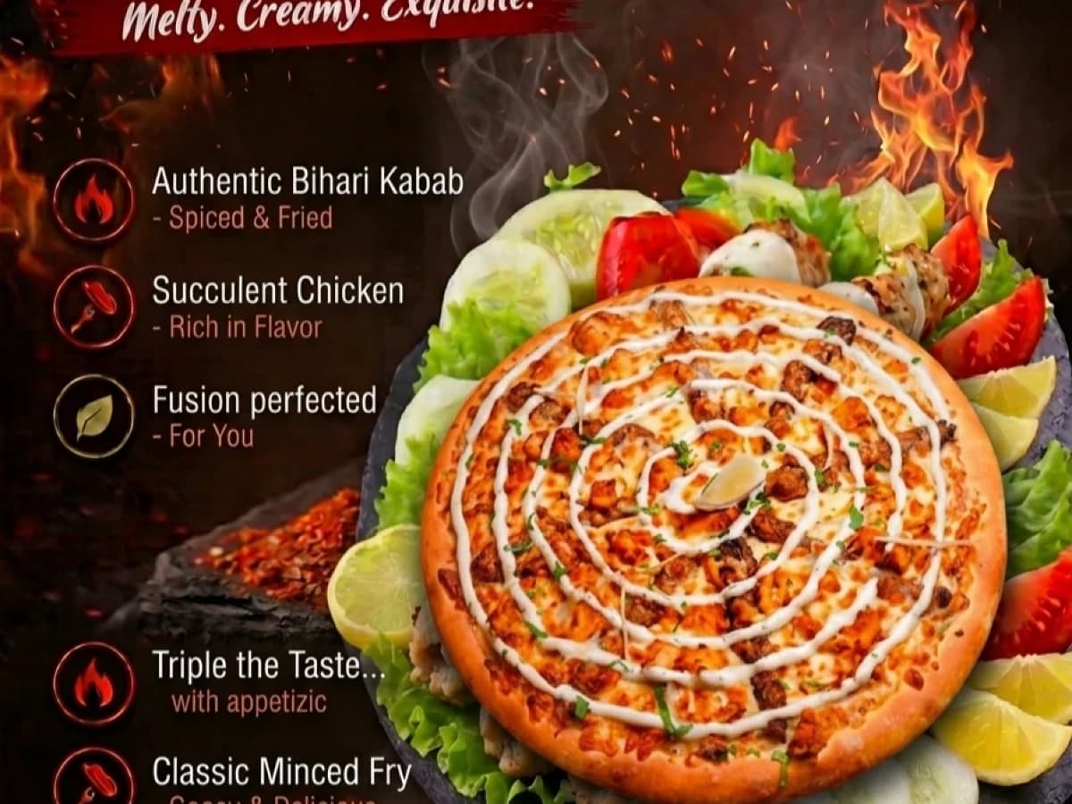 Bihari Kabab Pizza