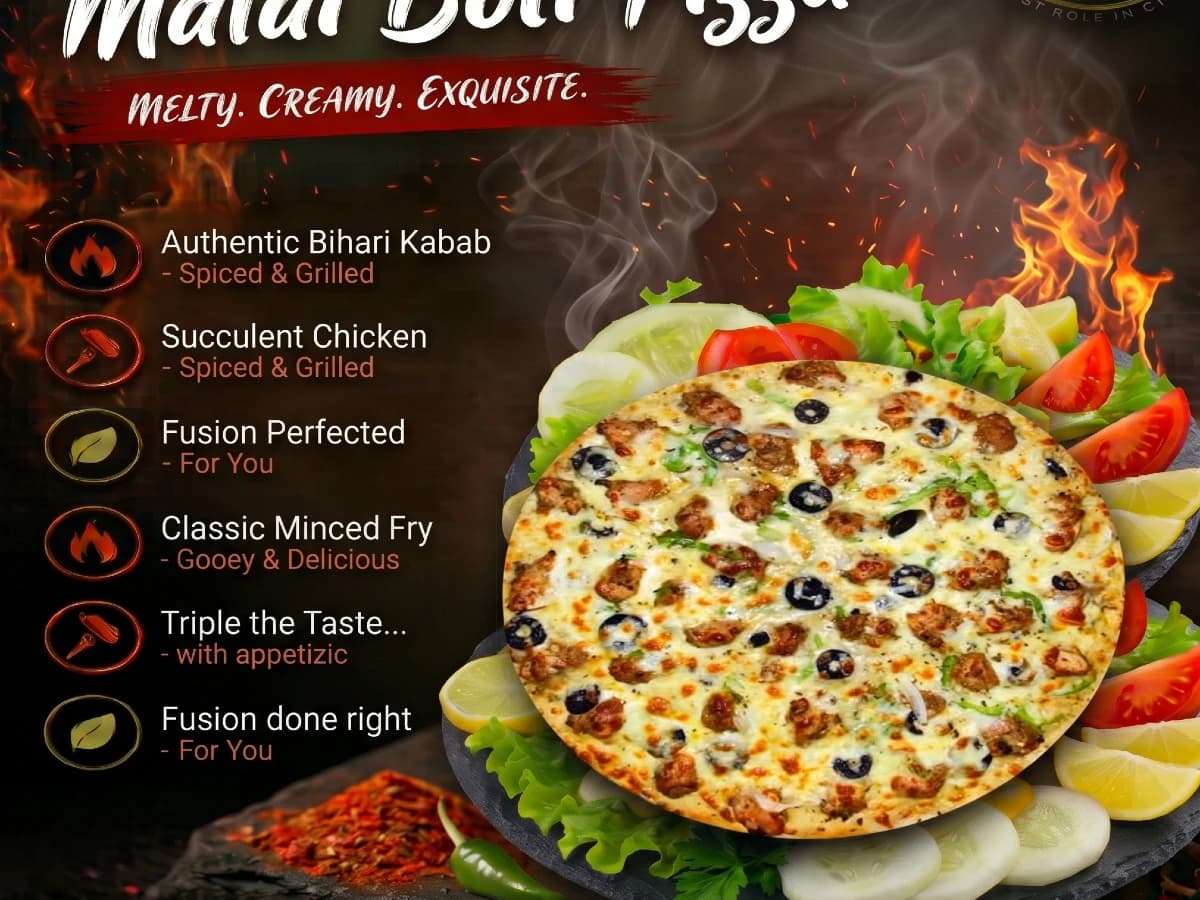 Malai Boti Pizza
